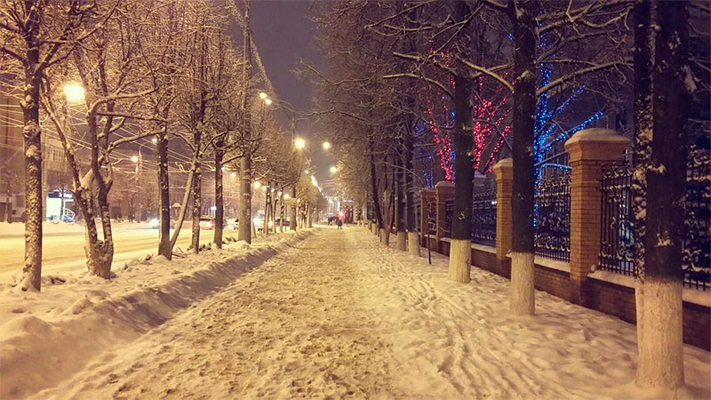 Красивые картинки зимы в городе (20 фото)