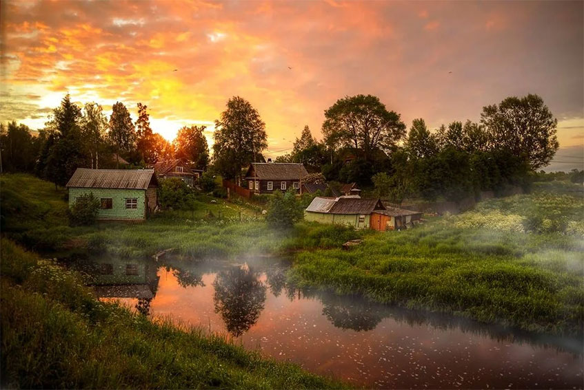 Фото деревни летом красивые россия