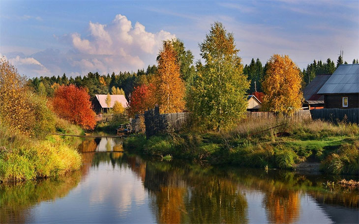 Осень в деревне (24 фото)